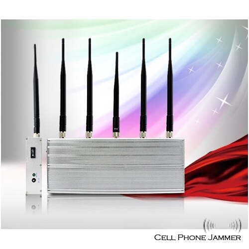 3G GSM CDMA DCS 5 Antenna Cell Phone Jammer with Remote Control [CMPJ00010] - Click Image to Close