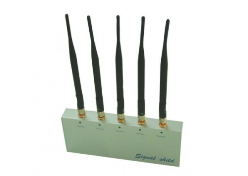 Cell Phone Jammer with Remote Control and 5 Antennas [CPJ8500] - Click Image to Close