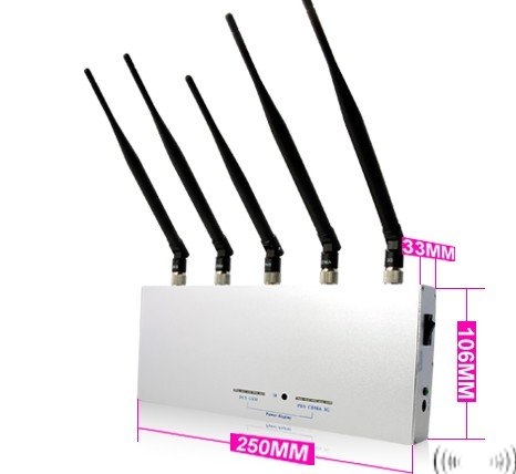 3G GSM CDMA DCS PHS Cell Phone Signal Jammer - 50 Metres [CPJ4000] - Click Image to Close