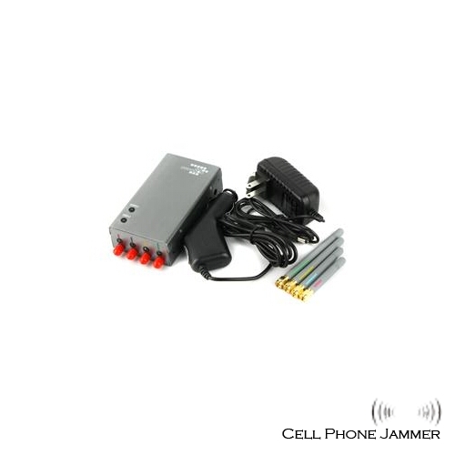 5-Band Portable Mobile Phone + GPS Jammer - 10 Meters [CMPJ00103] - Click Image to Close