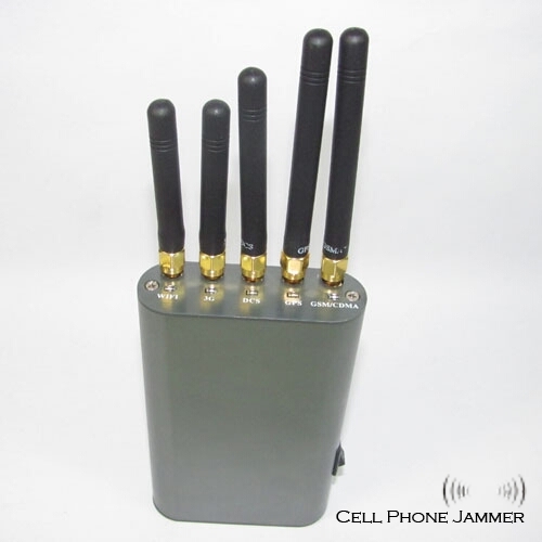 Portable Cell Phone & GPS & Wifi Signal Jammer [CMPJ00128] - Click Image to Close