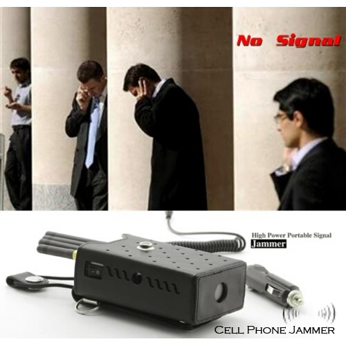 High Power Portable Mobile Phone Signal Jammer - 20 Meters [CMPJ00044] - Click Image to Close