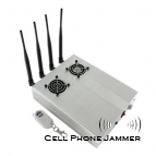 High Power Desktop Cell Phone Jammer with Remote Control and Cooling Fan [CMPJ00057]