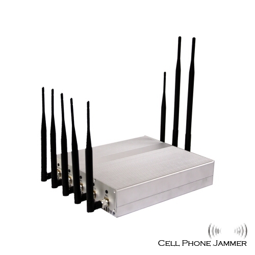 12W 8 Antenna Cell Phone + GPS + Wifi + VHF UHF Jammer - 25 Meters [JAMMERN0002] - Click Image to Close