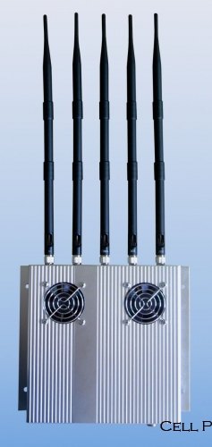 25W High Power 5 Antenna Cell Phone Jammer- 60M [CPJ1000] - Click Image to Close
