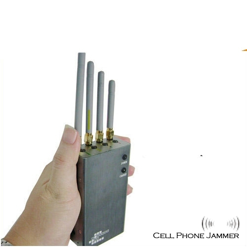 5-Band Portable Mobile Phone + GPS Jammer - 10 Meters [CMPJ00103] - Click Image to Close