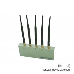 Mobile Phone Jammer with Remote Control 5 Antennas [CMPJ00051]