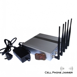 Wall Mounted Cellphone GPS Signal Jammer with Remote Control - 40 Meters [CMPJ00101]
