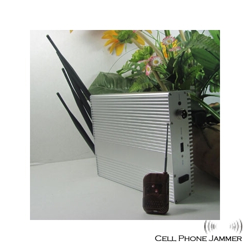 Cell Phone Jammer with Remote Control - 10 to 40M Shielding Radius [CMPJ00050] - Click Image to Close