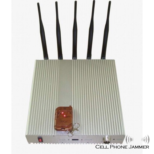 15W High Power 3G Mobile Phone Signal Jammer with Remote Control [CMPJ00037] - Click Image to Close