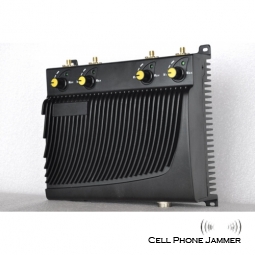Adjustable Desktop Cell Phone + GPS Jammer with Remote Control - 40 Meters [CMPJ00084]