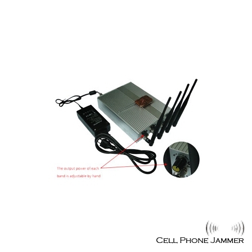 Adjustable 10W Mobile Phone Jammer with Remote Control - 60 Meters [CMPJ00068] - Click Image to Close