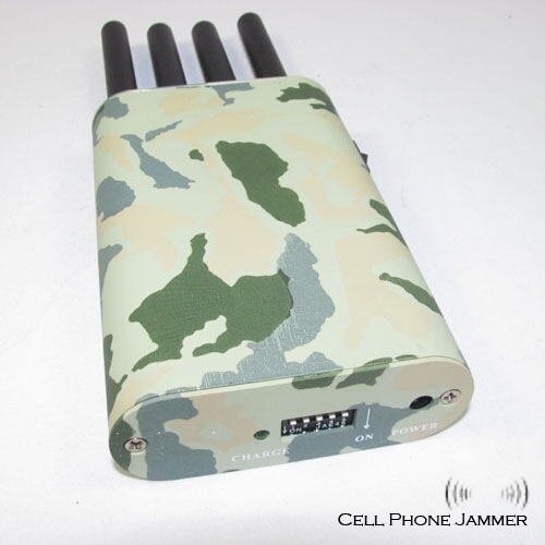 Portable Mobile Phone & GPS Jammer with Camouflage Cover [CMPJ00098] - Click Image to Close