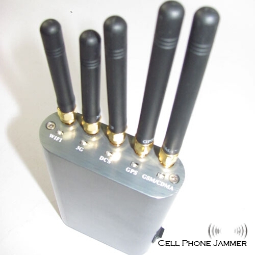 Portable Cell Phone & GPS & Wifi Signal Jammer [CMPJ00128] - Click Image to Close