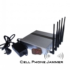 Wall Mounted Cellphone GPS Signal Jammer with Remote Control - 40 Meters [CMPJ00101]