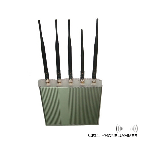 5 Antenna 3G GSM CDMA DCS Cell Phone Jammer with Remote Control [CMPJ00012] - Click Image to Close