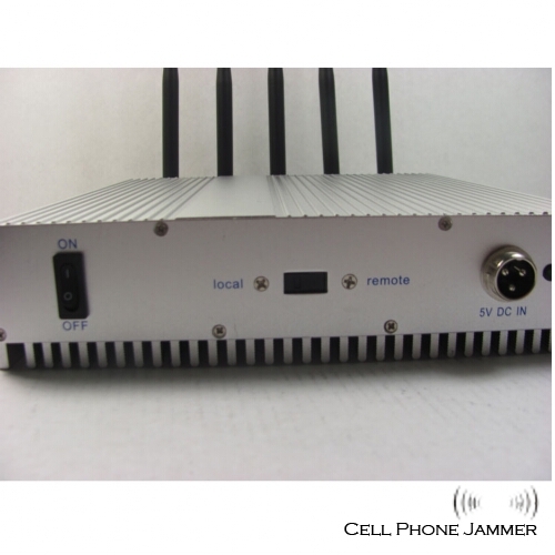 Wall Mounted Mobile Phone + Wifi Signal Jammer with Remote Control - 40 Meters [CMPJ00106] - Click Image to Close