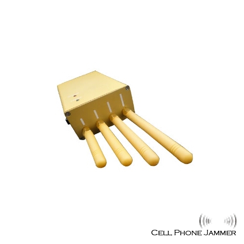 Handheld Cellphone + GPS Jammer 3W 4 Antennas - 20 Meters [CMPJ00086] - Click Image to Close