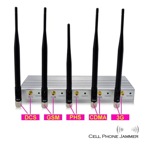 3G GSM CDMA DCS PHS Cell Phone Signal Jammer - 50 Metres [CPJ4000] - Click Image to Close