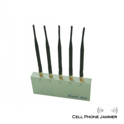 Cell Phone Jammer with Remote Control and 5 Antennas [CPJ8500]