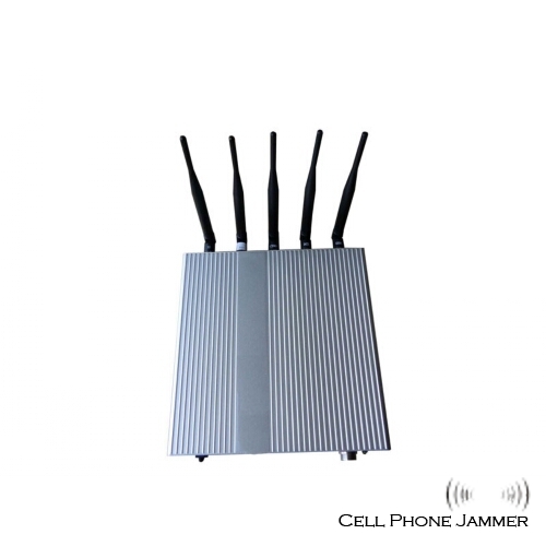5 Antenna 3G,GSM,CDMA,DCS,PHS Cell Phone Jammer [CMPJ00011] - Click Image to Close