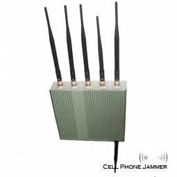 Desktop Cell Phone + GPS + Wifi Jammer with Remote Control - 50 Meters [CMPJ00123]