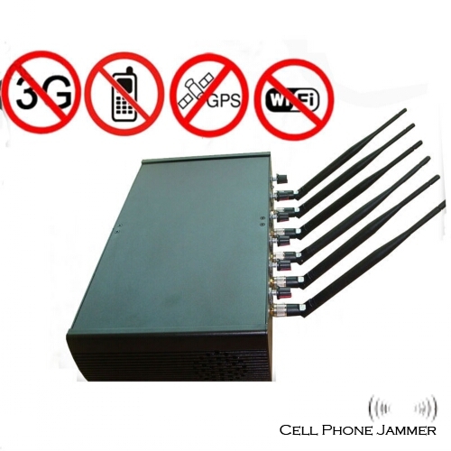 6 Antenna Adjustable High Power GPS Wifi Mobile Phone Jammer [CMPJ00127] - Click Image to Close