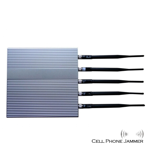 5 Antenna 3G,GSM,CDMA,DCS,PHS Cell Phone Jammer [CMPJ00011] - Click Image to Close