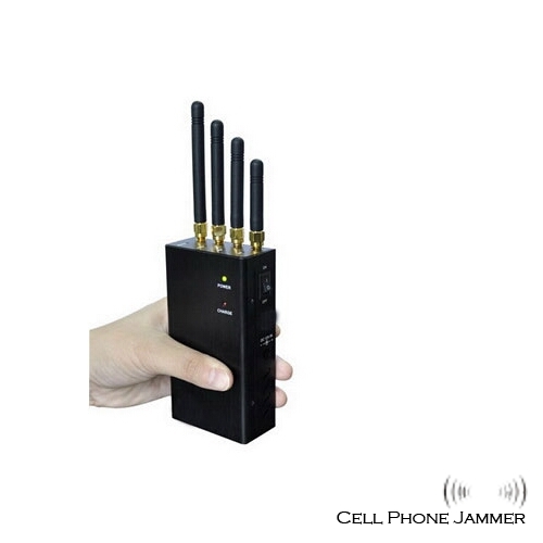 4 Band 2W Portable Cell Phone + Wifi Signal Blocker Jammer - 20 Meters [CMPJ00117] - Click Image to Close