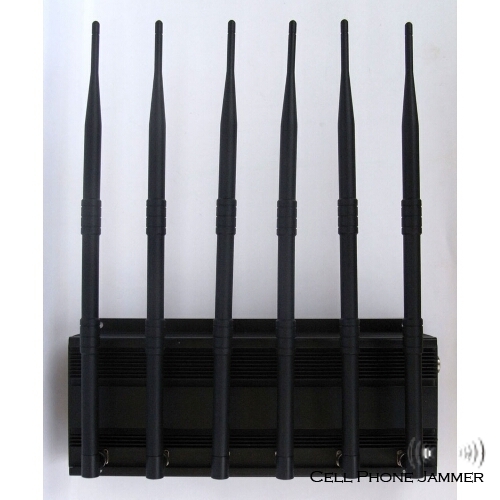 High Power Cell Phone + GPS + Wifi + VHF UHF Jammer [CMPJ00146] - Click Image to Close